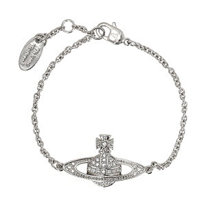 yzBBA EGXgEbh uXbg Vivienne Westwood ANZT[ rrA MINI BAS RELIEF CHAIN BRACELET RHODIUM Crystal 61020051-02P116 61020051-W110 741456B-1yuhzyv[gzy