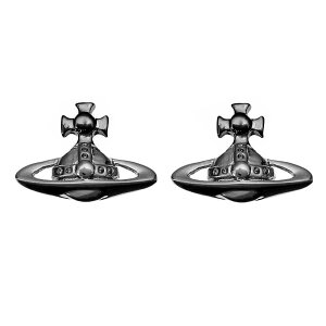 yzBBA EGXgEbh sAX Vivienne Westwood ANZT[ rrA LORELEI STUD EARRINGS BRASS RUTHENIUM 62010359-02S001 62010014-02S001 62010014-S001 BE1177-4 BBAEEGXgEbh