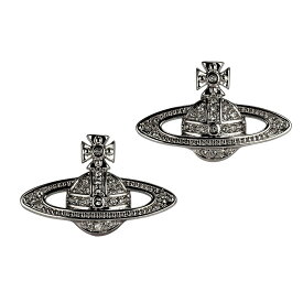 【送料無料】 ヴィヴィアン ウエストウッド ピアス Vivienne Westwood アクセサリー ビビアン MINI BAS RELIEF EARRINGS RUTHENIUM Black Diamond 62020033-02S108 62020033-S108 724535B-4 ヴィヴィアン・ウエストウッド【ブランド】【プレゼント】【セール】