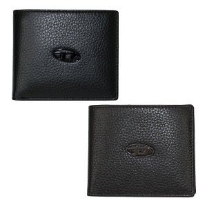 【送料無料】ディーゼル 財布 DIESEL 二つ折り財布 メンズ X08844 P0685 T8013 ブラック H0738 ダークブラウン Hiresh S.Ii 本革 革 レザー【ブランド】【プレゼント】【セール】