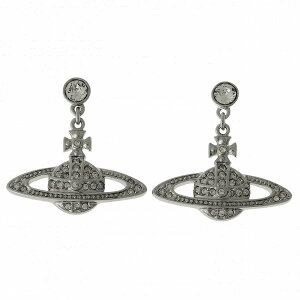 yzBBA EGXgEbh sAX Vivienne Westwood ANZT[ rrA MINI BAS RELIEF DROP EARRINGS RUTHENIUM Black Diamond 62020025-02S108 62020025-S108 724536B-4 BBAEEGXgEbh