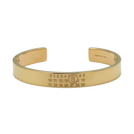 【送料無料】2025秋冬新作 MM6 Maison Margiela エムエムシックス メゾンマルジェラ バングル ブレスレット Numeric ミニマルシグネチャー カフブレスレット レディース メンズ アクセサリー ジュエリー ゴールド SM6UY0061 P6469 950【ブランド】