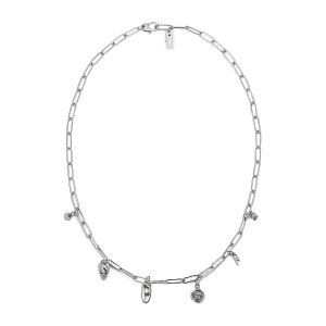 yzDIESEL fB[[ lbNX `[lbNX DX1605040 Stainless Steel Charm Necklace Y fB[X y_g ANZT[ WG[ I[oD DS XJ o Vo[