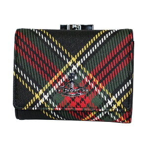 yz2025H~V Vivienne Westwood BBA EGXgEbh z ܌z K} O܂z KL 5115002NW S0022 N302 SMALL FRAME WALLET CHELSEA TARTAN SAFFIANO PRINTED `FbNy