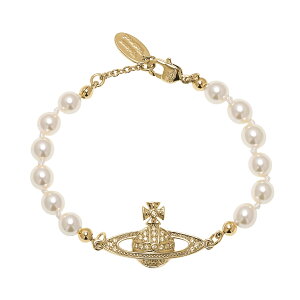 yzBBA EGXgEbh uXbg Vivienne Westwood ANZT[ WG[ MINI BAS RELIEF BRACELET GOLD Pearl 61030001-R122 S[h BBAEEGXgEbh rrAyu