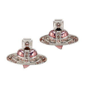 yz2025H~V Vivienne Westwood BBA EGXgEbh sAX p NEW DIAMANTE HEART EARRINGS PLATINUM VINTAGE ROSE Crystal LIGHT ROSE 6201033K-02P686 Vo[×sN fBA}e n[g A