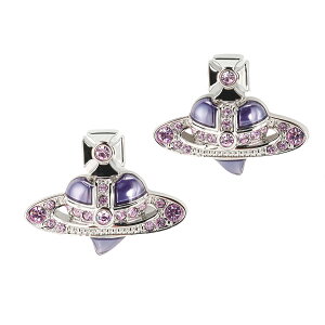 yz2025H~V Vivienne Westwood BBA EGXgEbh sAX p NEW DIAMANTE HEART EARRINGS PLATINUM VIOLET Crystal TANZANITE En 6201033K-02P687 Vo[×oCIbg fBA}e n[g
