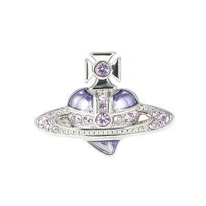 yz2025H~V Vivienne Westwood BBA EGXgEbh O w 6404016Z-01P687 NEW DIAMANTE HEART RING PLATINUM VIOLET Crystal TANZANITE Enamel Vo[×oCIbg fBA}e n[g 