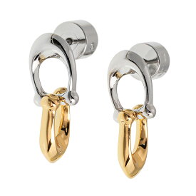 【送料無料】COACH コーチ ピアス 両耳用 レディース 351443 TWO 974 37351443TWO974 CO ER DBL C DROP STUD シルバー×ゴールド アクセサリー ジュエリー【ブランド】【プレゼント】