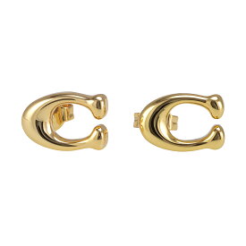 【送料無料】COACH コーチ ピアス 両耳用 レディース 369816 GLD 710 37369816GLD710 CO ER BUBBLE C STUD ゴールド シグネチャー Cロゴ アクセサリー ジュエリー【ブランド】【プレゼント】