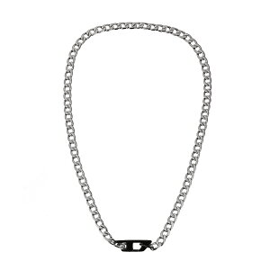 yzDIESEL fB[[ lbNX `F[ DX1636931 Two-tone stainless steel chain necklace Y fB[X jZbNX y_g ANZT[ WG[ Vo[×ubNyu