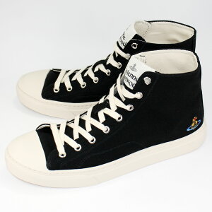 �y���������zVivienne Westwood ���B���B�A���E�G�X�g�E�b�h �X�j�[�J�[ �����Y �n�C�J�b�g �I�[�u �L�����o�X �V���[�Y �C �u���b�N 7501004JM W015B N402 PLIMSOLL HIGH TOP �����|�C���g ���S �r�r�A���y