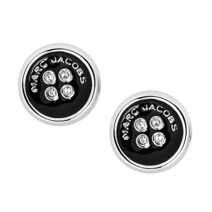 �y���������zMARC JACOBS �}�[�N�W�F�C�R�u�X �s�A�X ���f�B�[�X �����p 2R4JER001J35-047 BUTTON STUD EARRINGS SILVER/BLACK �V���o�[×�u���b�N �{�^�����`�[�t �W���G���[ �A�N�Z�T���[ �A�N�Z�y�u�����h�z