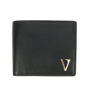 �y���������z2026�t�ĐV�� VERSACE ���F���T�[�`�F ���z ��܂���z ���^�[V ���U�[ �E�H���b�g �����Y DPU6737 1A16678 1B00V WALLET W/COIN CALF LEATHER �u���b�N×�S�[���h �v �{�v ���F���T�[�` �x���T�[