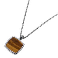 【送料無料】TOM WOOD トムウッド ネックレス 100364 Cushion Pendant Tiger Eye クッション ペンダント …
