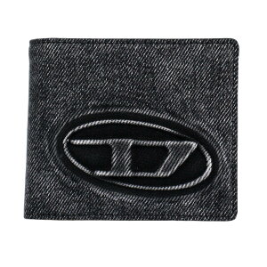 �y���������z2026�t�ĐV�� DIESEL ���z �f�B�[�[�� ��܂���z �����Y X10610 P8764 T8013 1DR BI FOLD COIN S 3D Wallet in washed denim �u���b�N�f�j���y�u�����h�z�y�v���[���g�z�y�Z�[���z