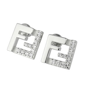 �y���������z2026�t�ĐV�� FENDI �t�F���f�B �s�A�X �����p ���f�B�[�X FOREVER �t�H�[�G�o�[ �t�F���f�B �s�A�X 8AL294 ATEP F035M PALLADIO CRYSTAL FF���S �V���o�[×�N���X�^�� �A�N�Z�T���[ �W���G���[
