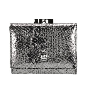 �y���������zVivienne Westwood ���B���B�A���E�G�X�g�E�b�h ���z �O�܂�~�j���z �R���p�N�g ���K���ꂠ�� 5115002MW L00D6 P203 SMALL FRAME WALLET IRON PYTHON EFFECT EMBOSS ���U�[ �{�v �p�C�\�� �w�r�����^