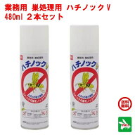 2本セット ハチ駆除 業務用 ハチノックV 480ml 住化エンバイロメンタルサイエンス 殺虫剤 スプレー 蜂 は…