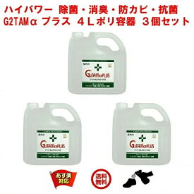 3個セット 除菌 スプレー 業務用 G2TAM α プラス 4L ポリ容器 1ケース ジーツータム アルファ ピース アンド キューズ 消臭 抗菌 抗カビ 剤 対策 強力 RSL 5月 あす楽対応 ポイント 消化 領収書発行 虫ナイ