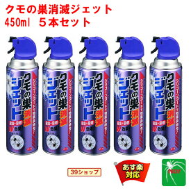 5本セット クモ駆除 アース製薬 クモの巣消滅ジェット 450ml スプレー 殺虫剤 クモの巣ジェット 蜘蛛ジェット 蜘蛛の巣 蜘蛛 くも 屋外 退治 対策 4月 ご愛顧感謝デー あす楽対応 ポイント 消化 領収書発行 虫ナイ