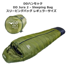 【あす楽対応】 寝袋 ハンモック用寝袋 DDハンモックDD Jura（ジェラ）2 Sleeping Bag スリーピングバッグ - Regular レギュラーサイズ - Olive green オリーブグリーン 防水 フットカバー