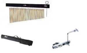 Pearl PWCH-3220G�i�E�B���h�`���C���j32bar/�A���~ �S�[���h�d�グ �\�t�g�P�[�X���`���C���z���_�[�t��
