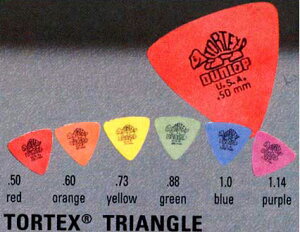 Jim Dunlop TORTEX TRIANGLE 431R M^[sbN 12Zbg Orange