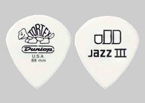 Dunlop 478R Tortex Jazz III White ギターピック 12枚セット 0.88