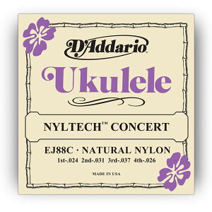 D'Addario EJ88C Nyltech Ukulele,Concert  1set __I EN