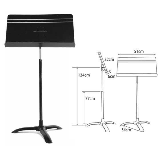 Manhasset M48 Symphony Stand：Black マンハセット 譜面台 売行き好調
