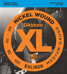 D'Addario �x�[�X�� EXL160S �V���[�g�X�P�[�� �� 1set