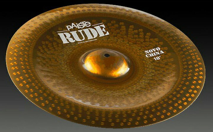 楽天市場】PAISTE RUDE Novo China 20” パイステ チャイナシンバル 