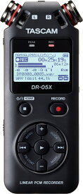 TASCAM DR-05X USBオーディオインターフェース搭載ステレオオーディオレコーダー