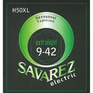 SAVAREZ エレキギター弦 H50XL HEXAGONAL EXPLOSION Extra Light 3パック