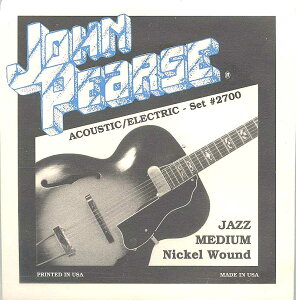 John Pearse �A�[�`�h�g�b�v�E�M�^�[�p�j�b�P�����E���h���@2700 Jazz Medium