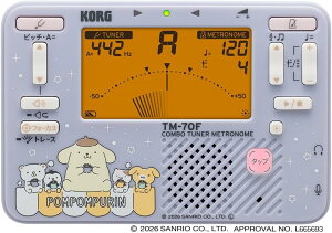 KORG �T�����I�L�����N�^�[�Y���ʃf�U�C�� COMBO TUNER METRONOME TM-70C SPN�@�|���|���v����