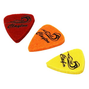 Clayton Palm Wave Design UKE Picks UKW/3 (Wave) Felt Standard 3������p�b�P�[�W �E�N�����s�b�N