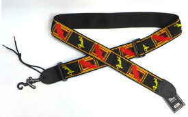 Fender 2”Monogrammed Strap Black/Yellow/RED