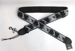 Fender 2hMonogrammed Strap Black/Light Grey/Dark Grey