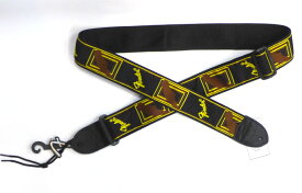 Fender 2”Monogrammed Strap Black/Yellow/Brown