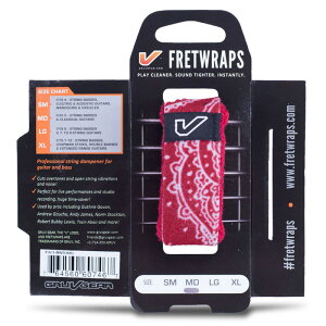 Gruv Gear �O���[�u�M�A FW1-BNR-MD FretWraps Bandana 1-Pack, Red Bandana, Medium �t���b�g���b�v�X