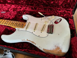 Fender Custom Shop '69 Stratocaster Heavy Relic - Handwound PU's / Olympic White@tF_[JX^Vbv