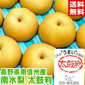南信州産 太鼓判 南水梨高い糖度とシャキシャキした果肉が絶品♪僅かしか選果されない特別等級！北海道、沖縄、一部離島は別途1,000円