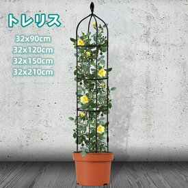 オベリスク アイアン トレリス バラ用 ガーデン 支柱 花支え 送料無料 つるバラ 薔薇 庭 ガーデニング 誘引 操作簡単 金属製 簡易組立式 高さ調節可能 つる性植物 つる花 ばら 菜園 園芸 耐候性 装飾 植物サポート 90CM 120CM 150CM 210CM