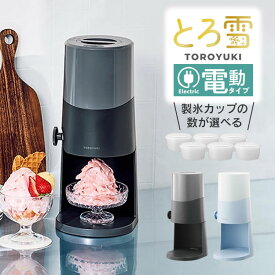 Otona 電動ふわふわとろ雪かき氷器 DTS-B5B & 製氷カップ ドウシシャ ／ Otona オトナ 夏 冷凍フルーツ こおり DOSHISHA とろ雪 ふわとろ かき氷機 キッチン 台所 スイーツ デザート 簡単 お手軽 氷の細かさを調整できる
