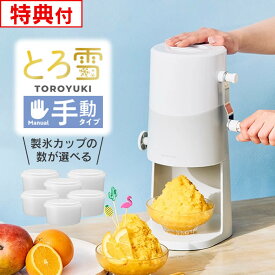 Otona 手動ふわふわとろ雪かき氷器 ライトグレー IS-TY-B5GY & 製氷カップ ドウシシャ ／ Otona オトナ 夏 冷凍フルーツ こおり DOSHISHA とろ雪 かき氷機 キッチン スイーツ デザート 簡単 お手軽 氷の細かさを調整できる