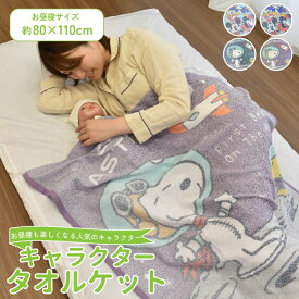 お昼寝ケット タオルケット 新色 キャラクター シングル おぼろプリント マイヤー織り 80×110cm ふわふわ 綿混 吸水速乾 年中 お昼寝 保育園 幼稚園 肌に優しい 丸洗いOK オールシーズン ミッキー スヌーピー グッズ プレゼント