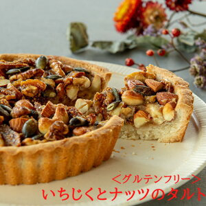 <ビーガン&グルテンフリー>いちじくとナッツのタルト(5号型) スイーツ ギフト お取り寄せ 焼き菓子 洋菓子 おしゃれ ギフト 誕生日 ビーガン お中元