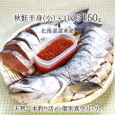 一本釣り活〆 天然秋鮭(小) 半身 切り身 約1.1kg、いくら 150g、とば 60g(試供品) 北海道産 熟成白鮭 個別真空パック 送料無料